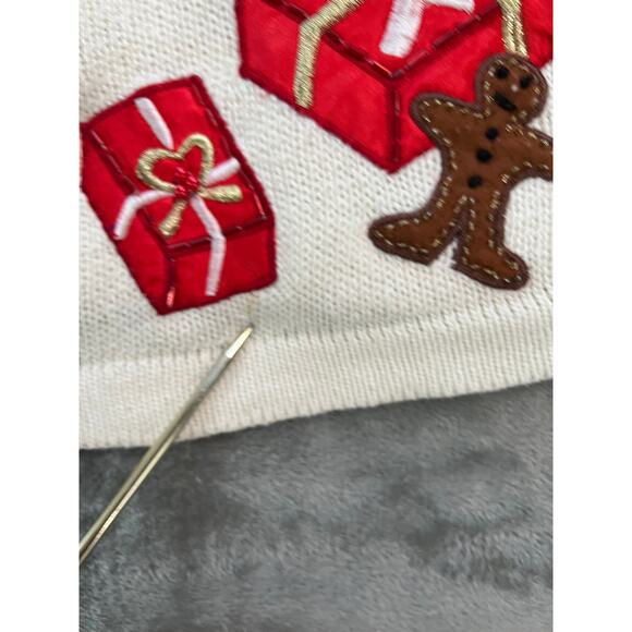 BOBBIE BROOKS Christmas Ugly Embellished Sweater Cardigan Women's XL - Picture 12 of 16